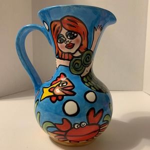 Nicole Engblom Mermaid Under The Sea Pitcher